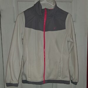 Nautica Kids Gray and Cream Jacket Size 16